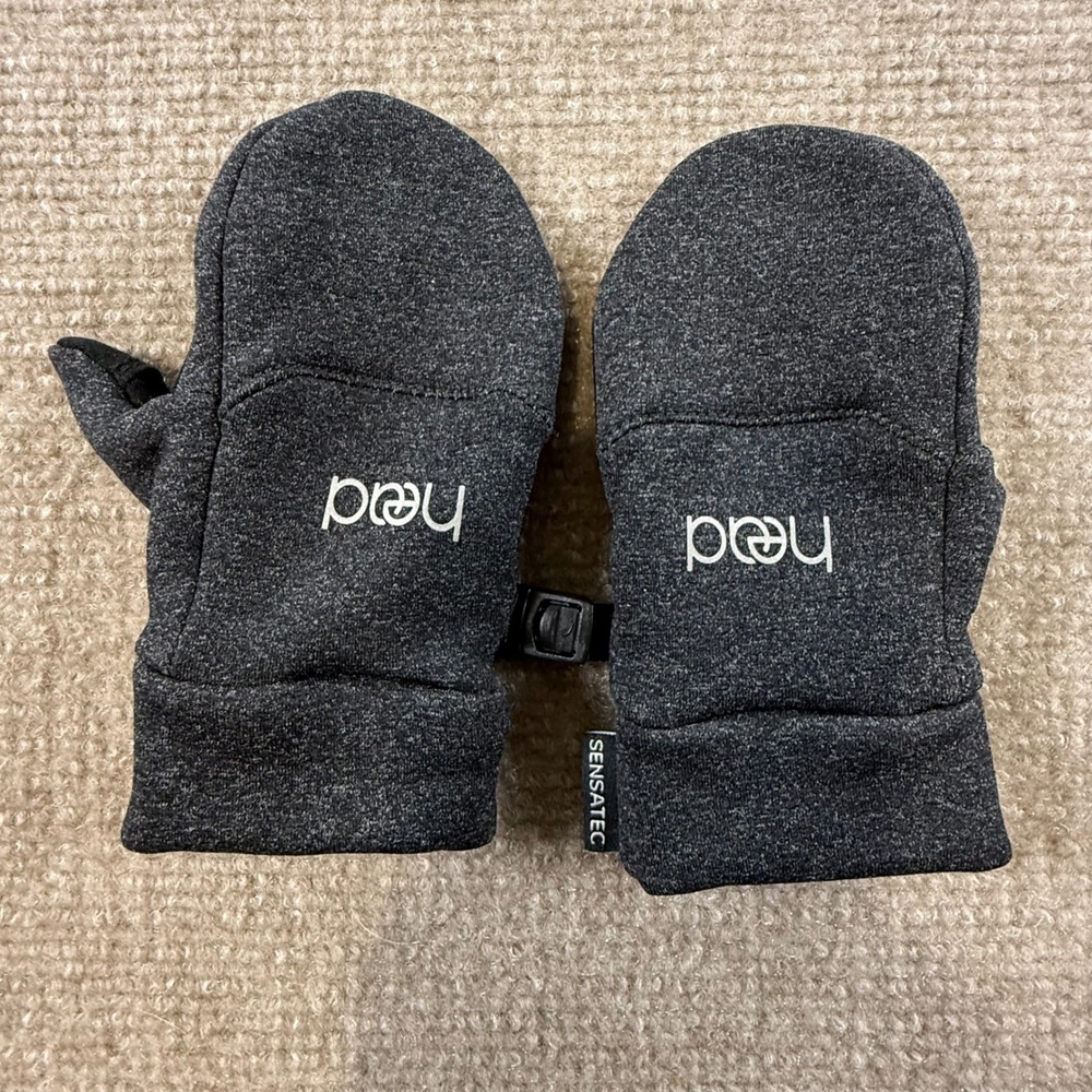 Head Sensatec Childerens‎ Mittens Charcoal Gray Heathered Touchscreen XS